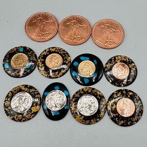 Decorative Indian Head Pennies, Nickels and Copper Bullion Coins